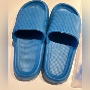 Cloudies blue slides, size 42/43 (9/9.5), never been worn